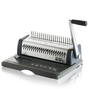 胶圈夹条装 订机 得力37胶圈装 打孔Deli 梳式 281孔 得机 订机3