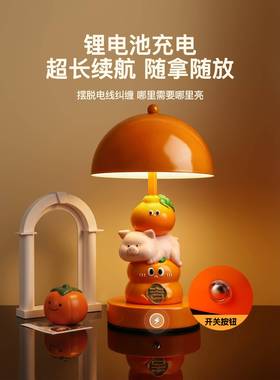 贝汉25101501礼美生猪柿大吉闺台灯摆件床头灯卧室装饰品送蜜女生