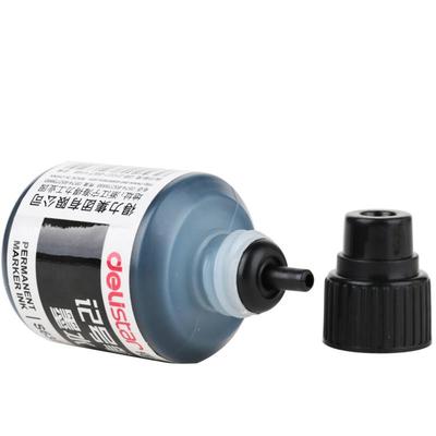 得力记号笔墨水油性墨笔用补充液S632不可号擦物流包装笔添加水黑