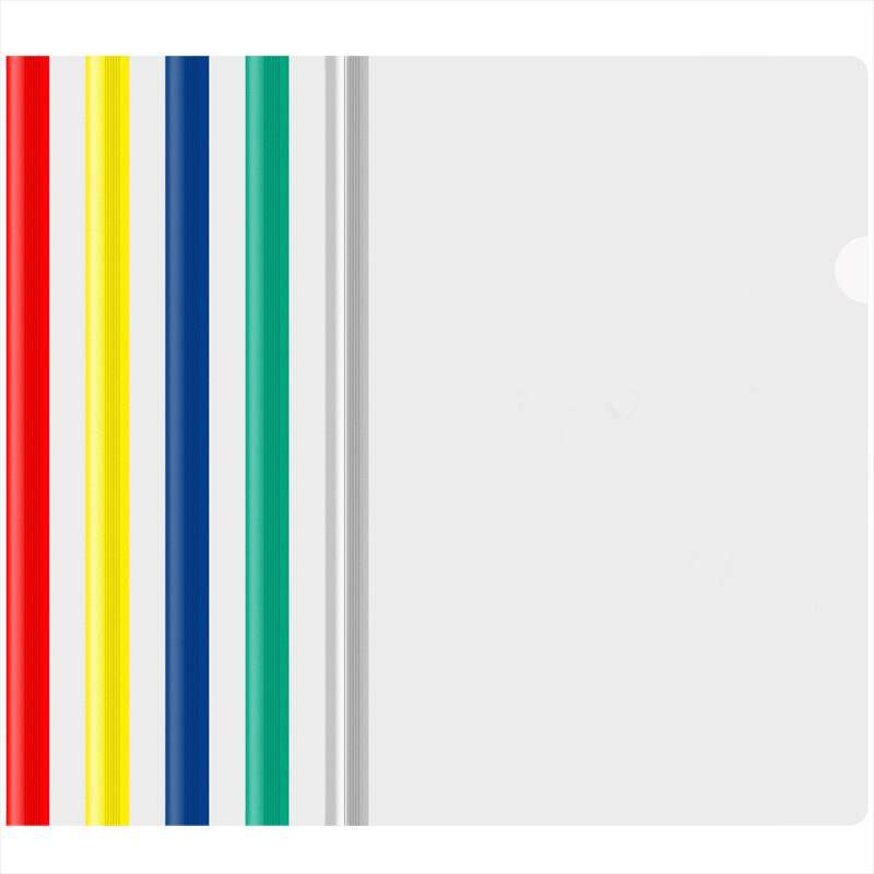 得力册文件夹抽杆夹a4插页透明拉杆夹学生试Deli\/得卷资料夹水滴