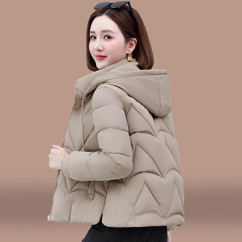 棉衣棉服女款冬季2025新款中年妈妈冬装洋气时尚连帽短款棉袄外套