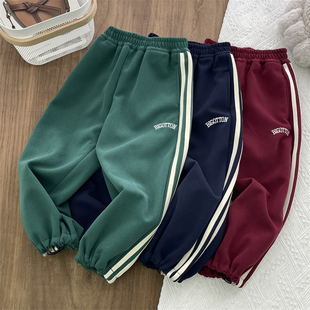 【重磅推出】儿童休闲长裤中大童运动裤男童束脚卫裤女童裤子春秋