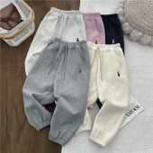 店主推荐 子冬宝宝休闲裤 儿童运动裤 女童裤 春秋款 男童加绒卫裤