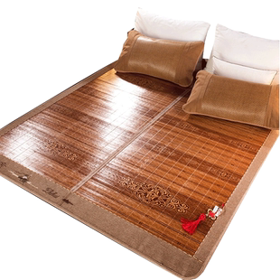 凉席可折叠家用竹席藤席双面夏天冬夏两用夏季单人学生宿舍草席子