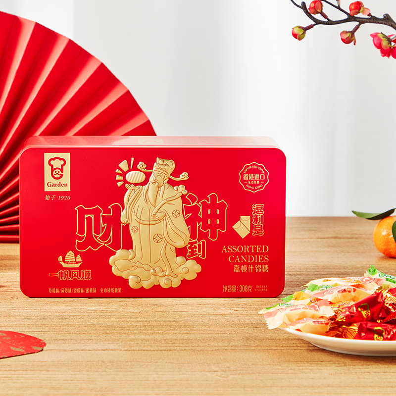 嘉顿财神礼盒什锦糖308g