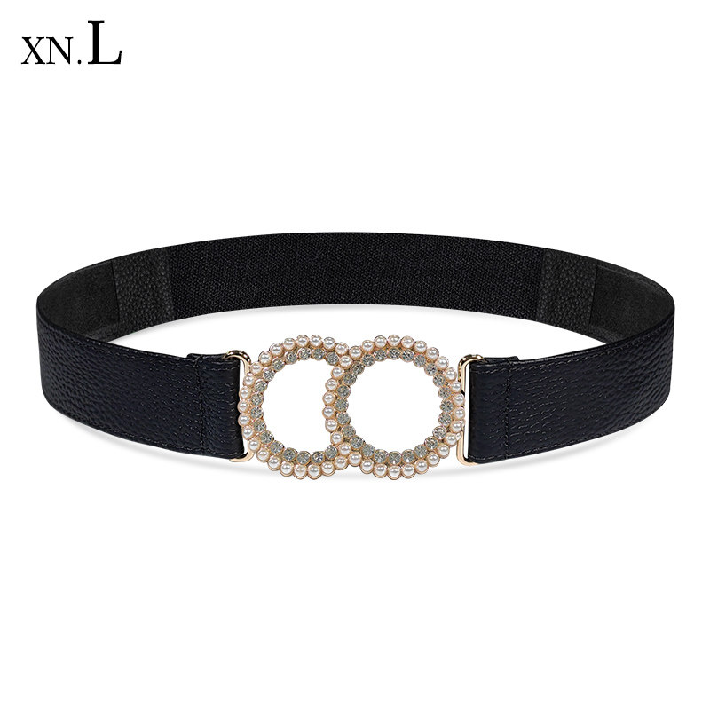 腰带女款2026新款装饰配连衣裙子衬衫黑色松紧真皮腰封高级感夏季