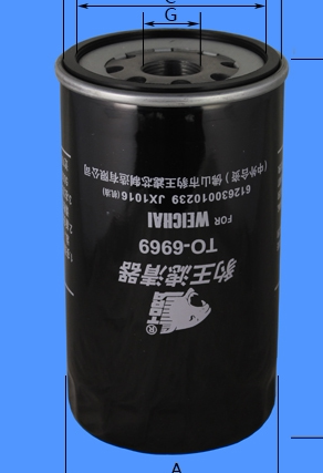 豹王6969JX1016潍柴JLX-405机滤