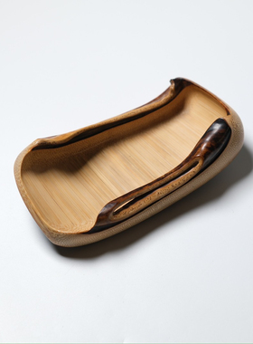 山宁竹舍 清水竹器 精品竹器 墨香异形茶则茶器竹器把件