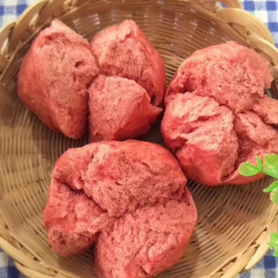 金华永康特产酒糟馒头桑葚馒头红馒头开花馒头营养早餐酒店