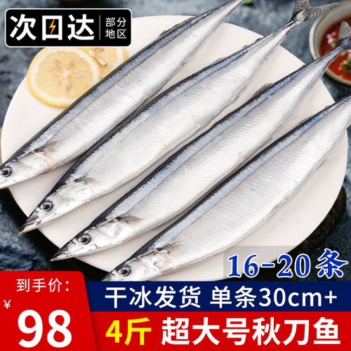 海捕大号秋刀鱼4斤装