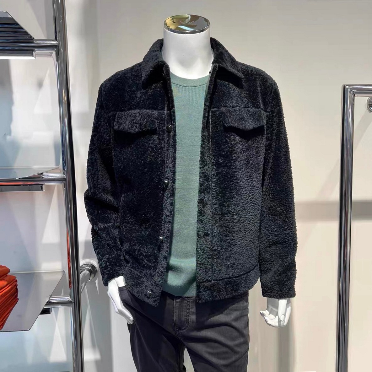 路卡迪龙男装国内代购冬季皮草科斯莫羊毛皮休闲翻领夹克厚外套男,男装,皮草,淘宝优惠券,粉丝福利购,淘宝优惠卷