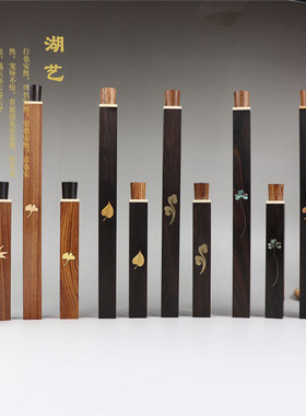 湖艺桐木结合短款带香插菩提叶