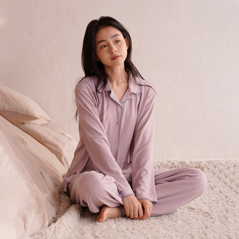 朵朵可可长袖长裤女家居服套装