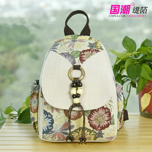 民族风百搭云南棉麻布包双肩包