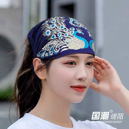 包头帽民族风女刺绣帽子