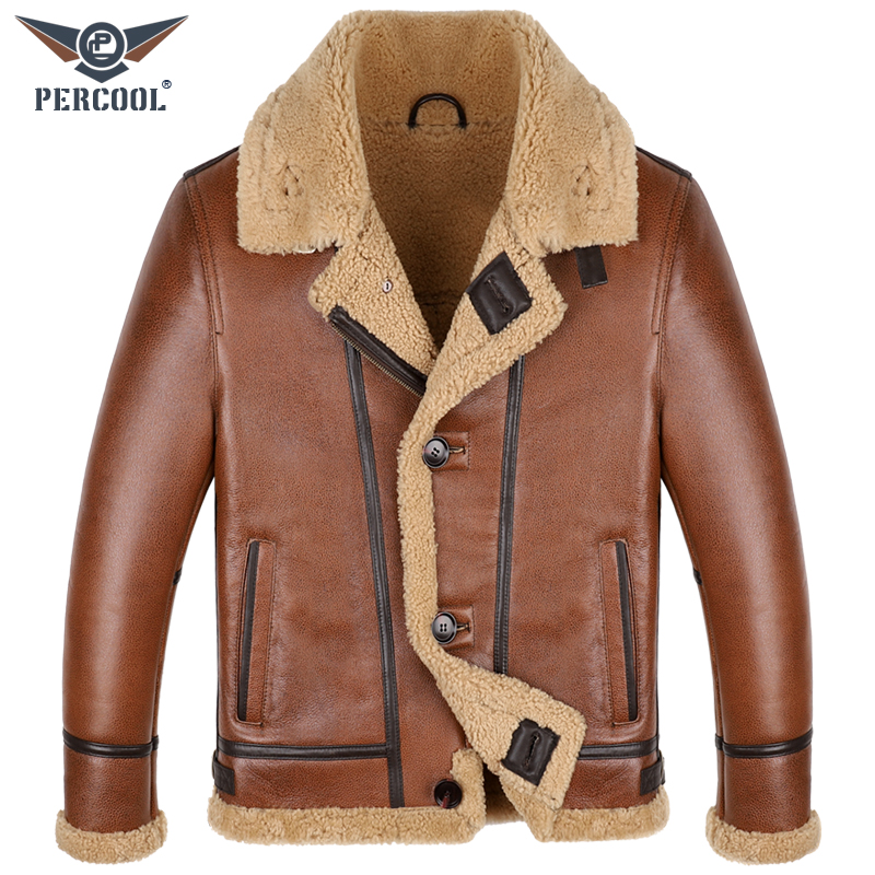 原生态澳洲皮毛一体男真皮皮衣