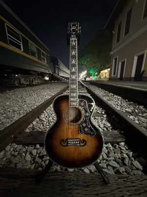 sj200 蜂鸟 西部迪伦君王复刻全单民谣吉他