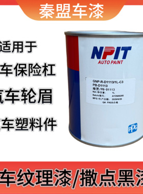 PPG纹理漆汽车轮眉修复漆保险杠塑料漆纹理黑漆塑料黑漆撒点黑