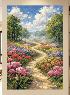 云栖画境客厅装饰画油画风景贴画