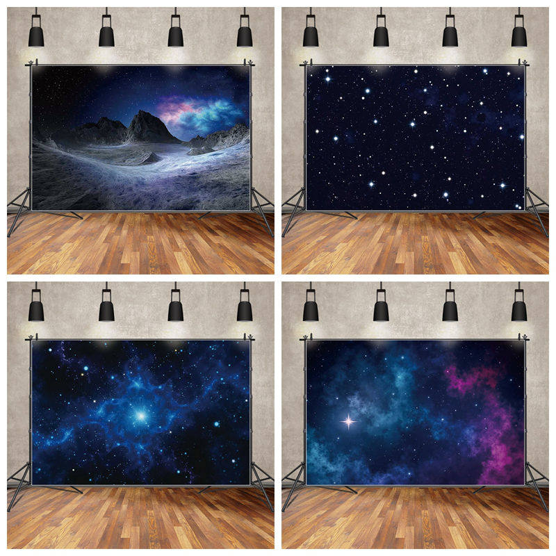 宇宙银河星空背景布床头布置挂布
