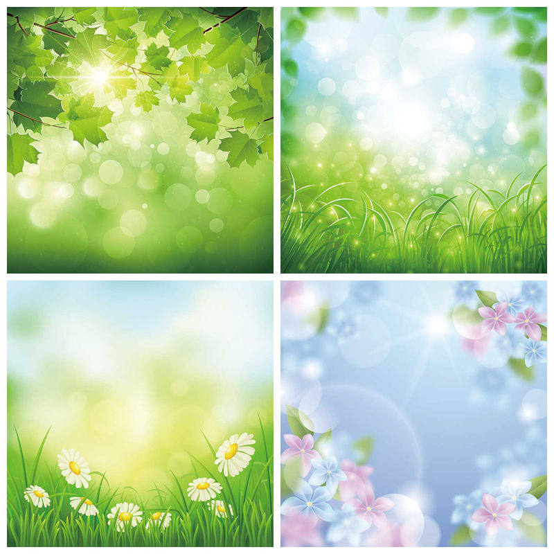 森系模糊树影梦幻光斑拍照背景布