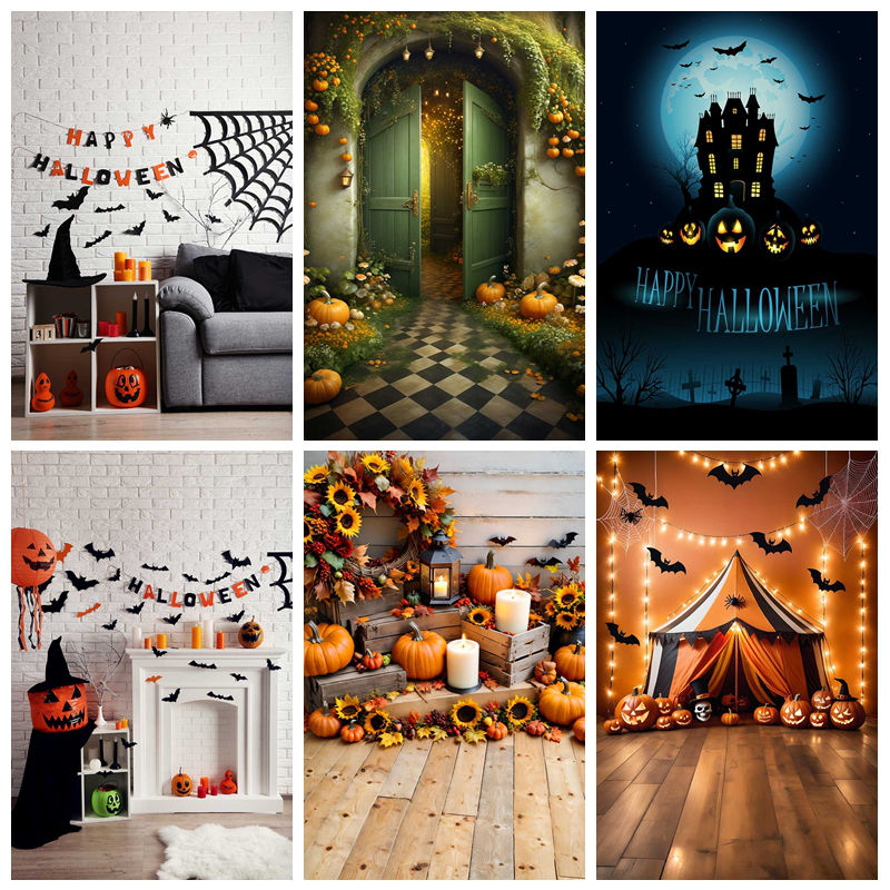 HalloweenParty万圣节背景布