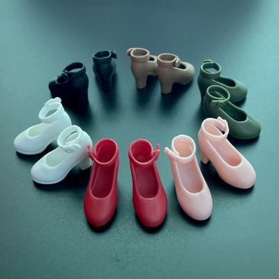 1|6玩具巴芘娃娃blythe高跟鞋liccast超模momoko鞋子娃鞋娃用人偶