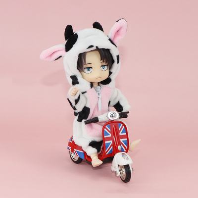 12分BJDOB11奶牛老虎狐狸睡衣