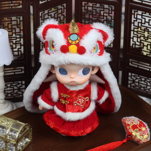 20cm嘎子姐娃衣新年醒狮披风装Zsiga可动人偶向往之处衣服8分小布