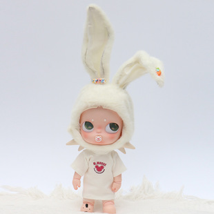 娃衣20cm棉花娃娃bjd玩偶zsiga娃衣嘎子姐帽子兔子帽子T恤10厘米