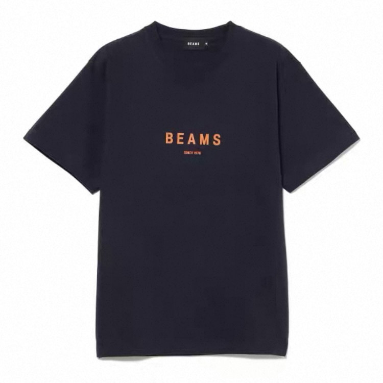 日系新品beams胸前字母印花短袖T恤百搭上衣女