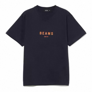 日系新品beamsboy 胸前字母印花短袖T恤百搭上衣女