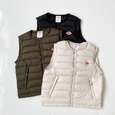 日系25秋冬新品danton儿童羽绒马甲百搭坎肩女
