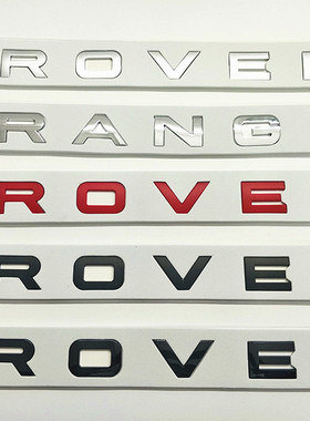路虎车标 字母RANGE ROVER机盖标贴极光揽胜运动版前后英文标志