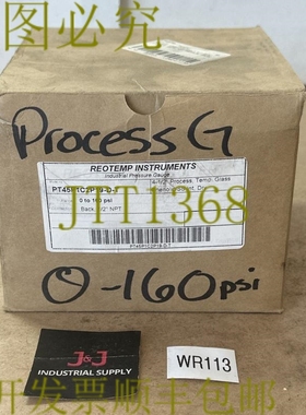 原装供应-Reotemp PT45P1C2P19-DT 压力表 4-1/2 英寸 0-160psi 1