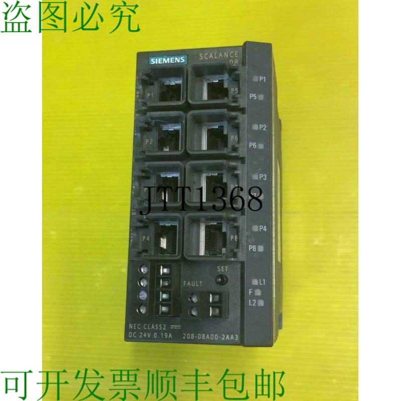 原装供应?  Scalance X208 NEC CLASS2 DC24V 0.19A 6GK5208-0BA1