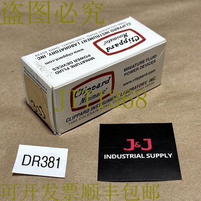 原装供应开箱 Clippard R333 弹簧回流 3 向阀,Adj 流量控制用于