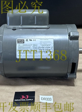 原装供应- WEG 工业电机 3318OS1BC56CFL 1 ~ 相 1/3Hp 115/208-2