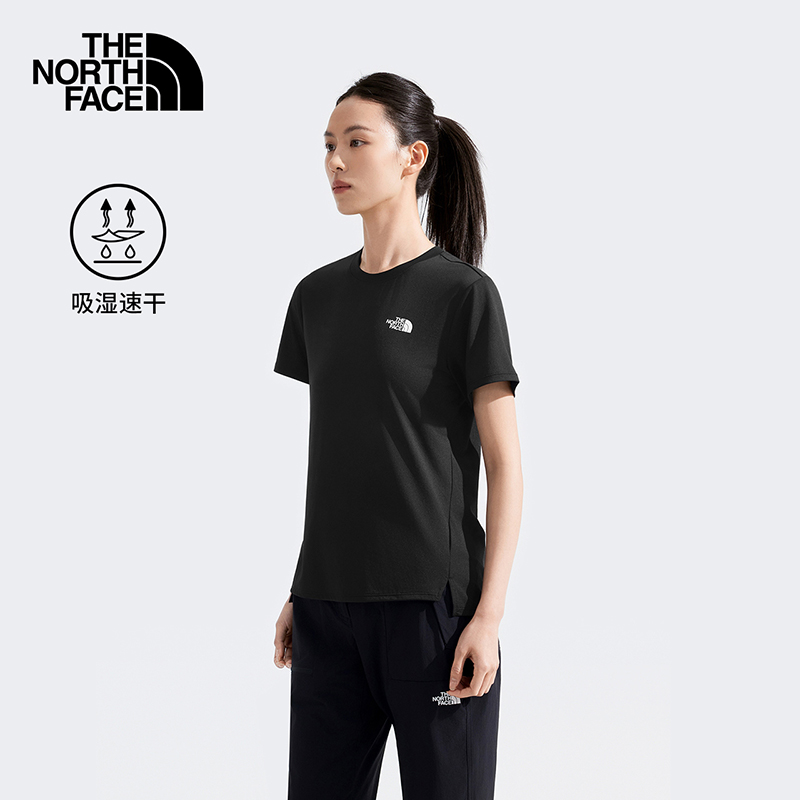 北面速干T恤短袖女25春夏新款户外休闲运动轻薄透气半袖上衣8DFJ
