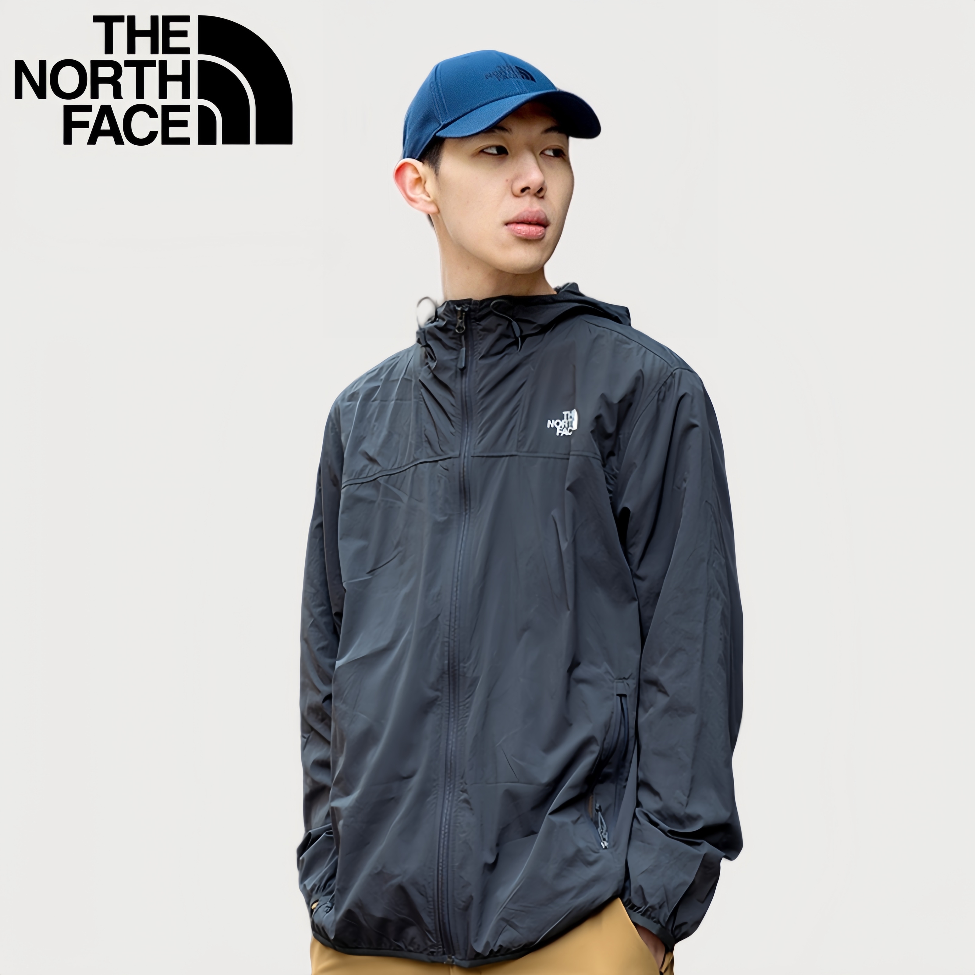 北面薄风衣男款夏TheNorthFace户外运动轻薄皮肤衣