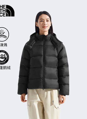 北面羽绒服女25秋冬轻薄小个子新款防泼溅600蓬保暖鹅绒外套 8ENC