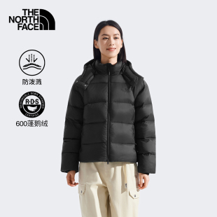 北面羽绒服女25秋冬轻薄小个子新款 8ENC 防泼溅600蓬保暖鹅绒外套