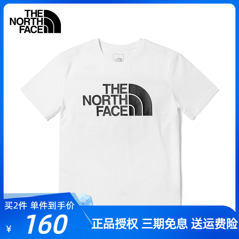 北面T恤短袖女夏季 TheNorthFace户外休闲体恤透气棉经典百搭半袖