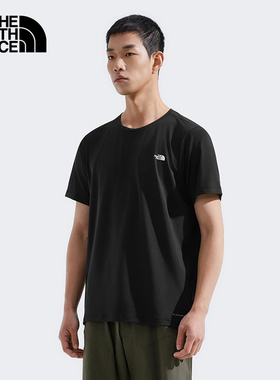 北面速干短袖男25春夏新款半袖户外休闲宽松透气圆领半袖T恤 8EXV