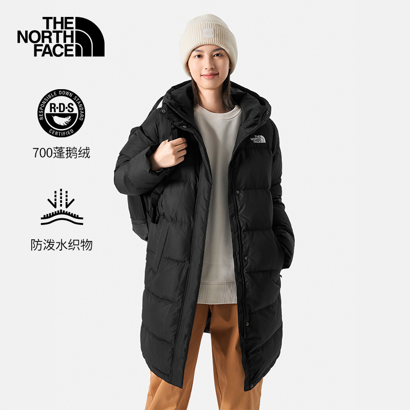 北面长款羽绒服女保暖