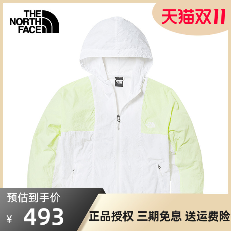 北面防晒衣UPF50+防紫外线女夏季TheNorthFace户外皮肤衣轻薄外套