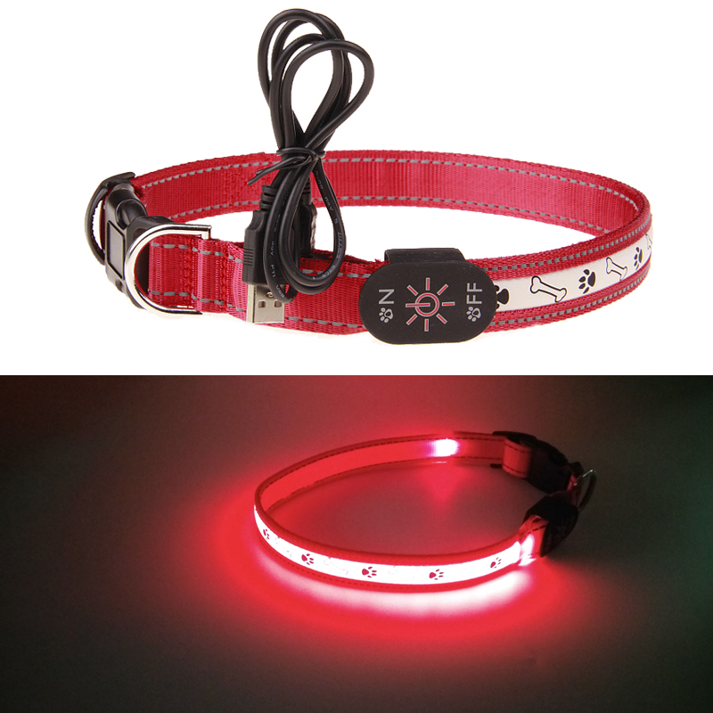 宠物发光项圈USB可充电狗狗led灯闪光颈圈大型犬金毛拉布拉多泰迪在类目 宠物/宠物食品及用品, 猫/狗日用品, 项圈中 - 来自Buy2taobao.com提供专业的淘宝代购服务