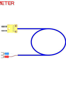 前瑾K型热电偶延长线补偿导线感温U型转公头插头转连接线MC5412K