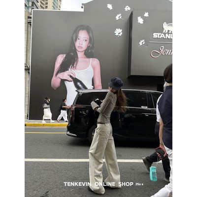 质感卡其百搭美式工装休闲裤