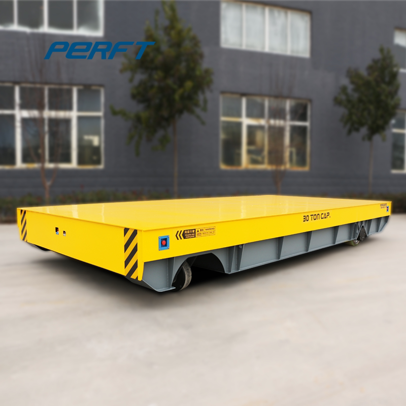 轻便车间转运车电动平板货车5t行车平板低压轨道平板车30吨价格